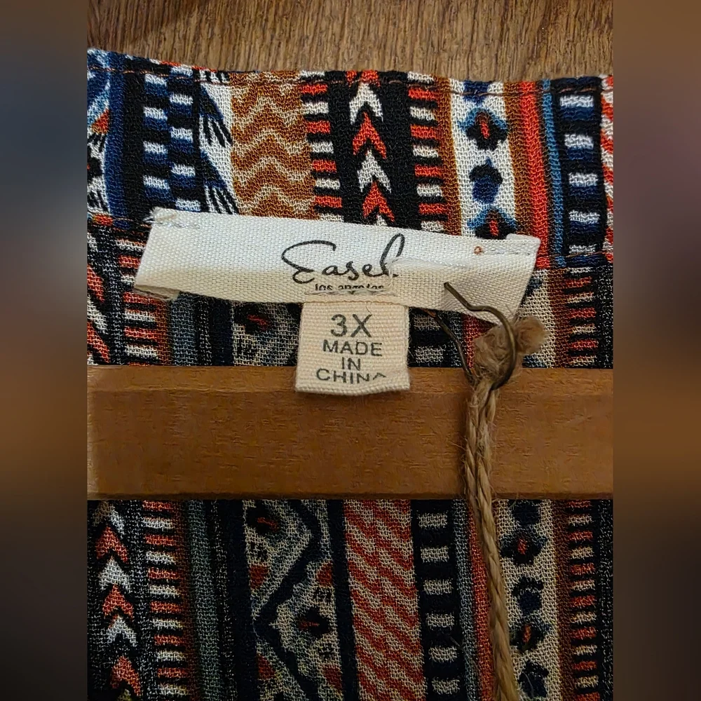 Easel New With Tags - Sleeveless Boho Western Style Dress - Picture 5 of 8